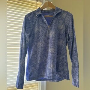Quarter Zip Long Sleeve Pullover Top